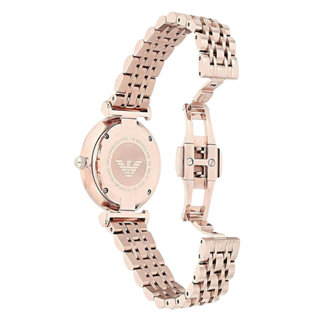 Emporio Armani Ladies T-Bar Gianni Watch Rose Gold AR11059