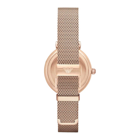 Emporio Armani Ladies Watch Gianni T-Bar Rose Gold AR1956