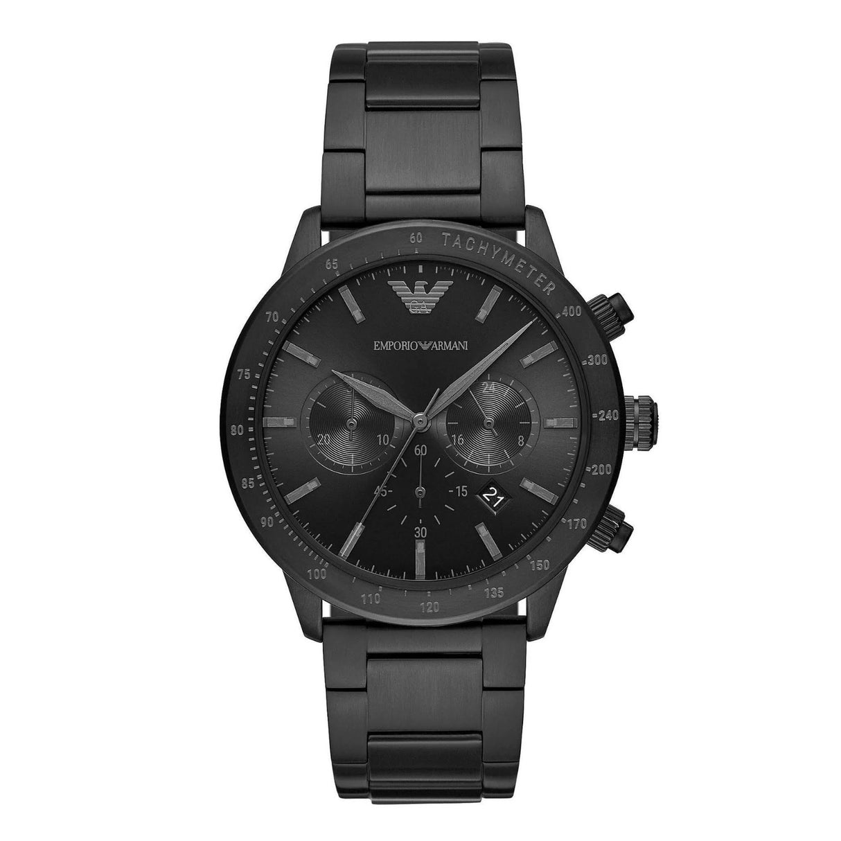 Emporio Armani Men's Chronograph Watch Sport Mario Black AR11242