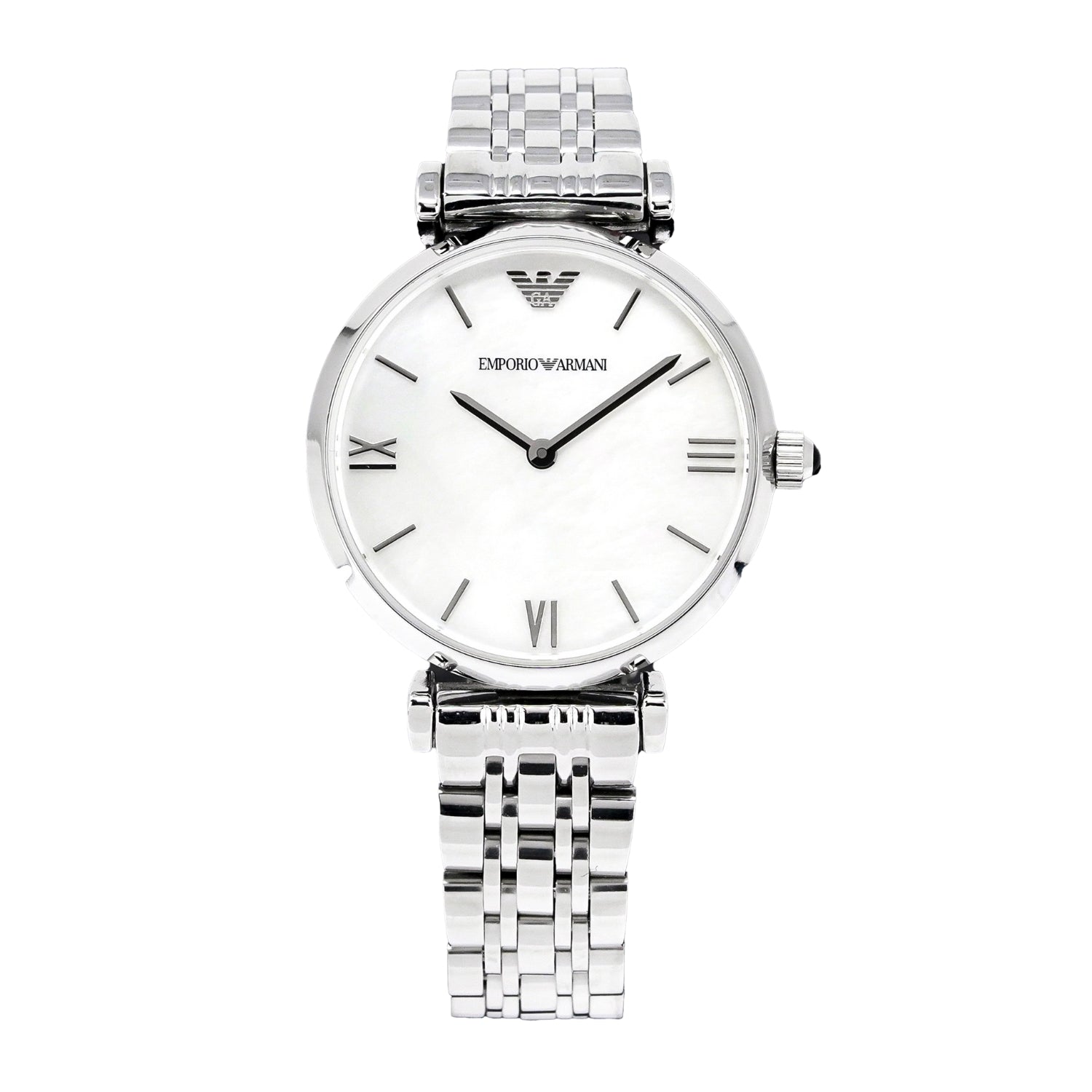 Emporio Armani Ladies Watch T Bar Gianni Silver AR1682 Designer Watch Store