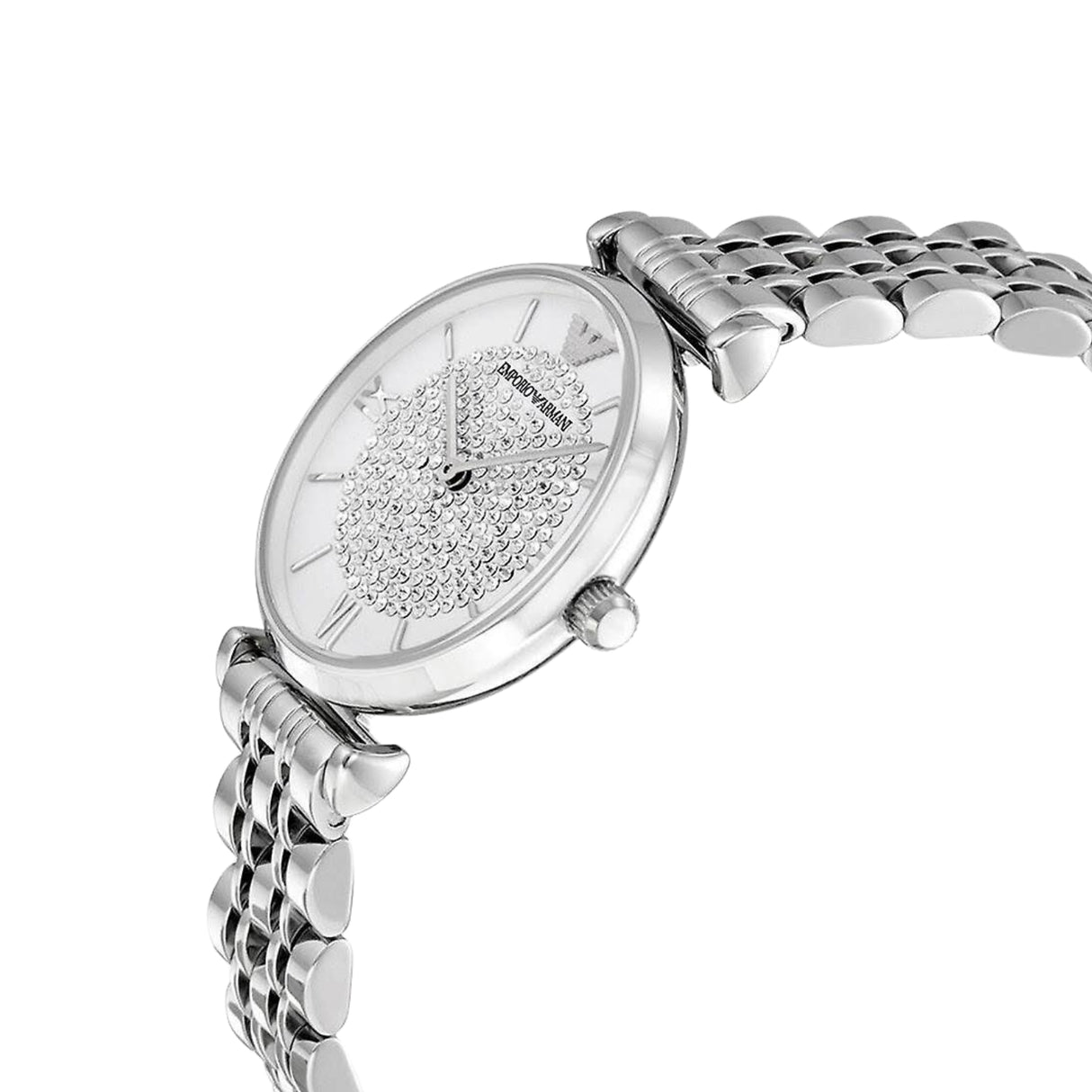 Emporio Armani Ladies Watch T-Bar Gianni Silver Crystal AR1925