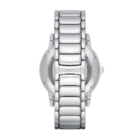 Emporio Armani Men's Automatic Watch Meccanico Luigi Silver AR1980