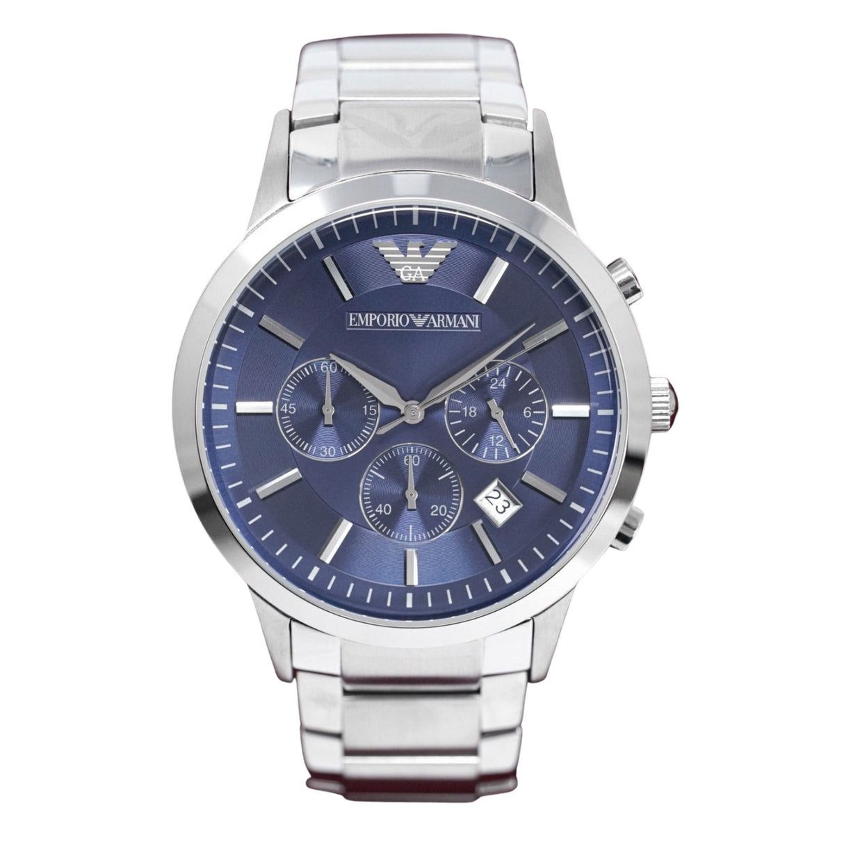 Emporio Armani Men's Renato Chronograph Watch Blue AR2448