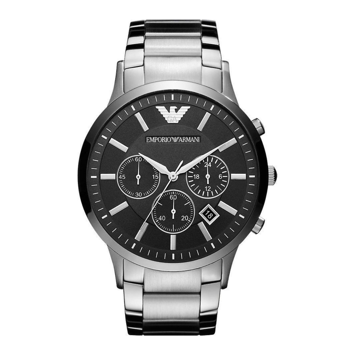 Emporio Armani Men's Renato Chronograph Watch Black AR2460