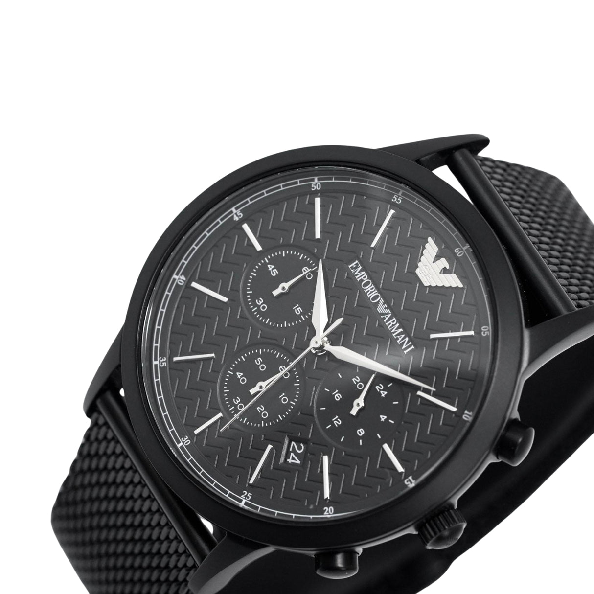 Emporio Armani Men's Chronograph Watch Black PVD AR2498