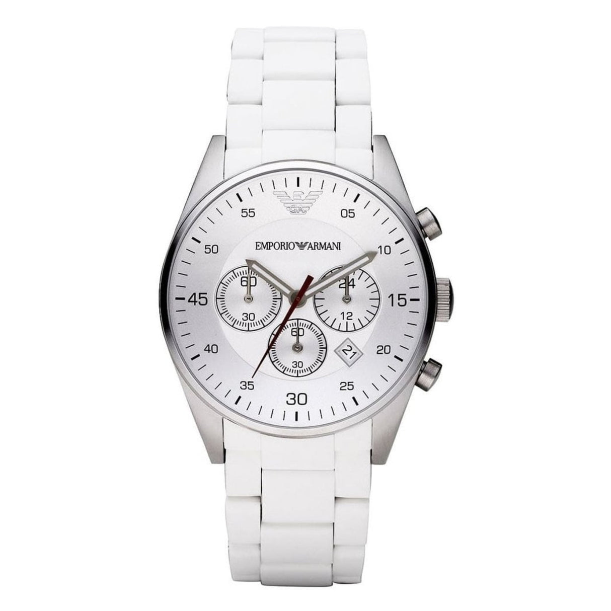 Emporio Armani Men's Chronograph Watch Tazio White AR5859