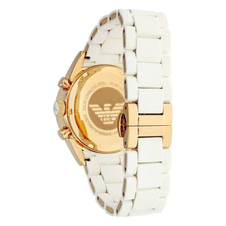 Emporio Armani Ladies Chronograph Watch Sportivo Rose Gold PVD AR5920