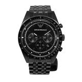 Emporio Armani Men's Tazio Chronograph Watch Black PVD AR5989