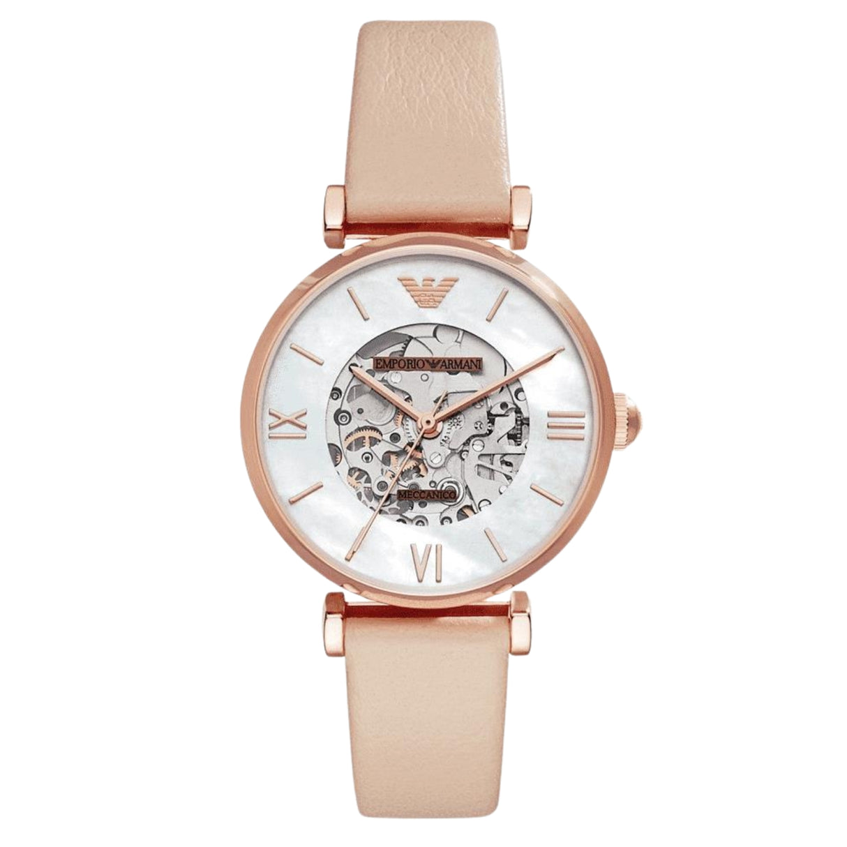 Emporio Armani Ladies Automatic Meccanico Watch Skeleton AR60001