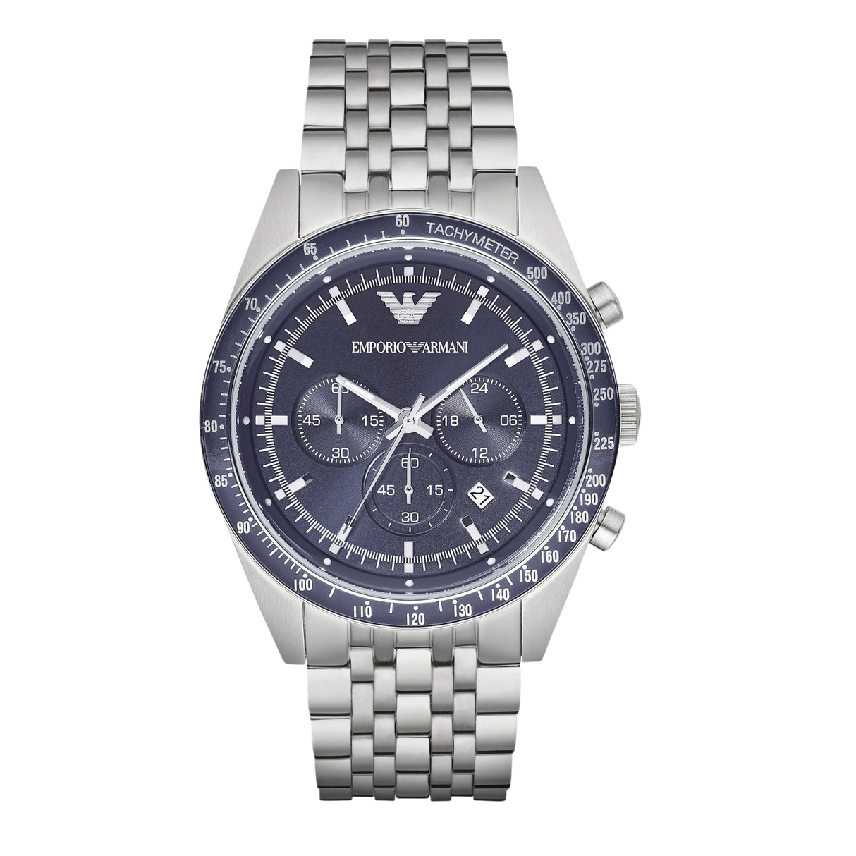 Emporio Armani Men's Tazio Chronograph Watch Blue AR6072