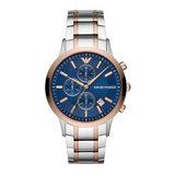 Emporio Armani Men's Watch Two Tone Rose Gold AR80025