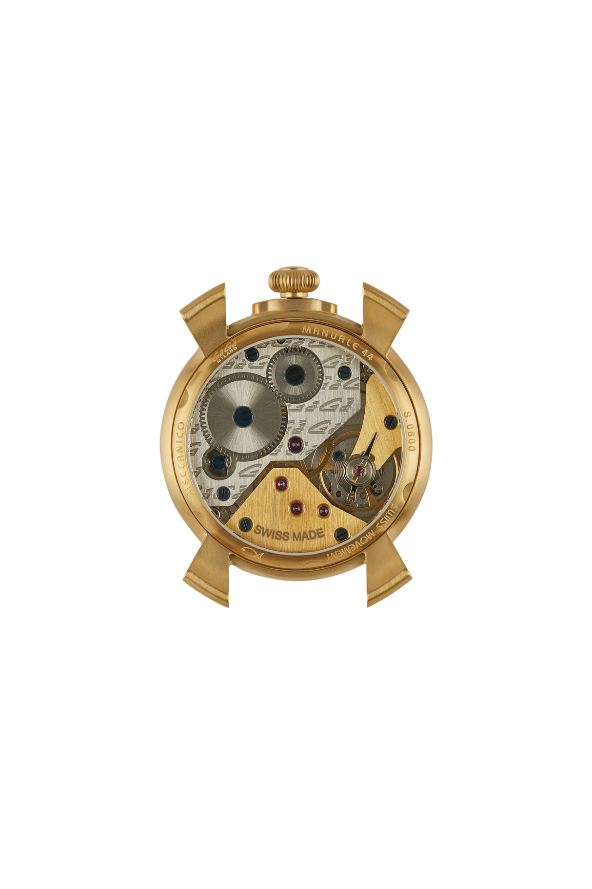 GaGà Milano Watch Manuale Forty-Four 44mm Yellow Gold