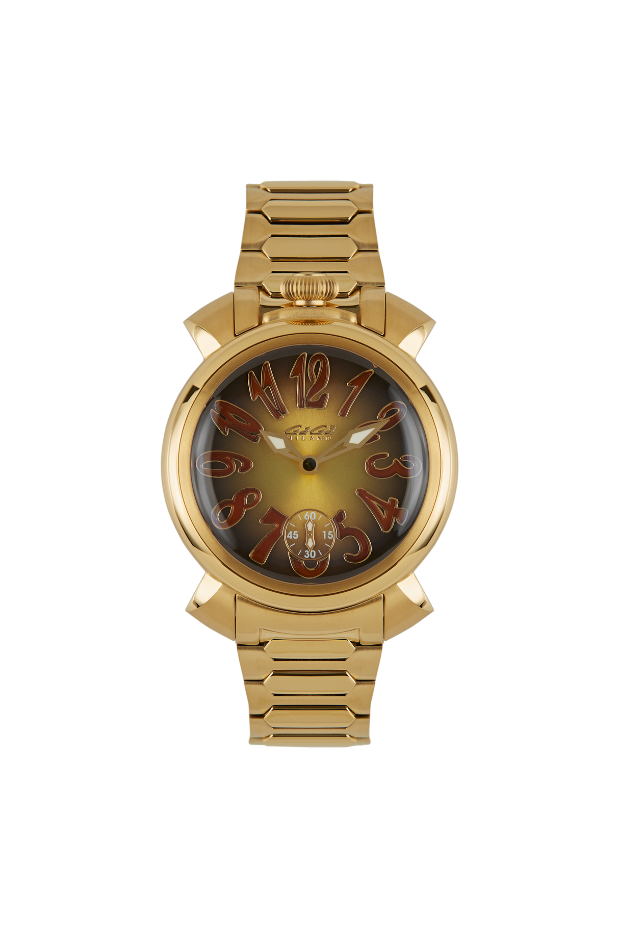 GaGà Milano Watch Manuale Forty-Four 44mm Yellow Gold