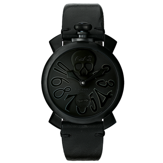 Gagà Milano Manuale 48mm Men's Watch Black Skull 5012ART.01S