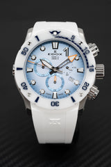 Edox Men's Watch CO-1 Chronograph Sky Blue 10242-TINB-BUICDNO