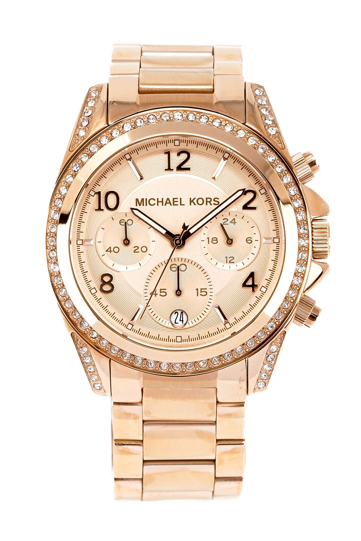 Michael Kors 40mm Rose Gold Blair Chronograph Watch MK5263