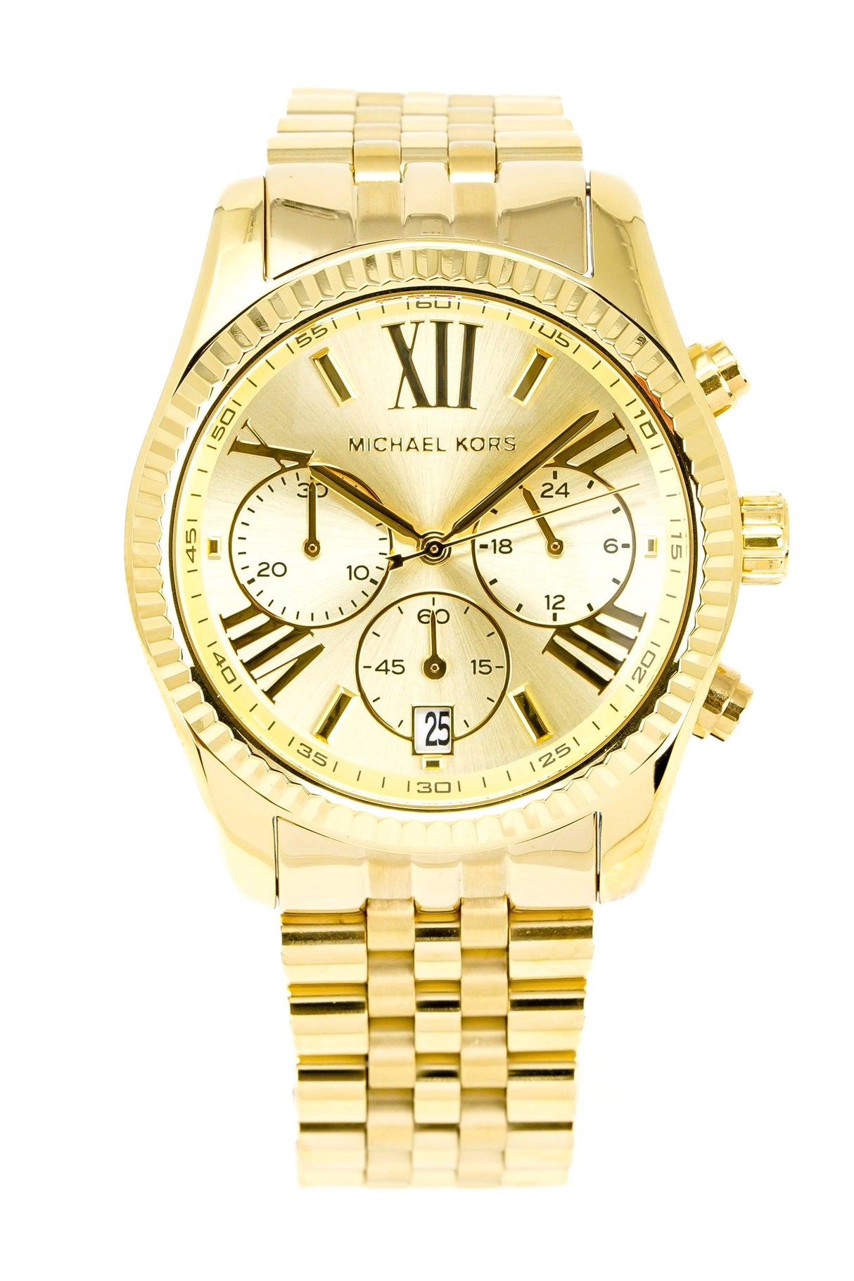 Michael Kors Watch Lexington Chronograph Yellow Gold MK5556