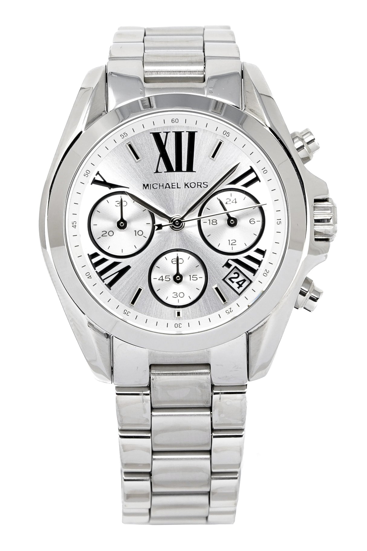 Michael Kors Watch Silver Bradshaw 35mm Chronograph MK6174