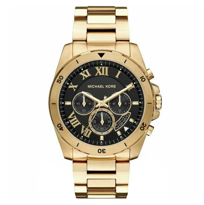 Michael Kors Watch Men's Brecken Chronograph Yellow Gold MK8481