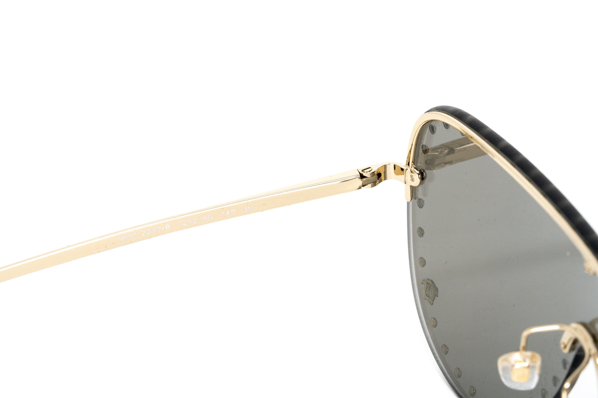 Versace Unisex Sunglasses Rimless Pilot Gold VE2230B12526G