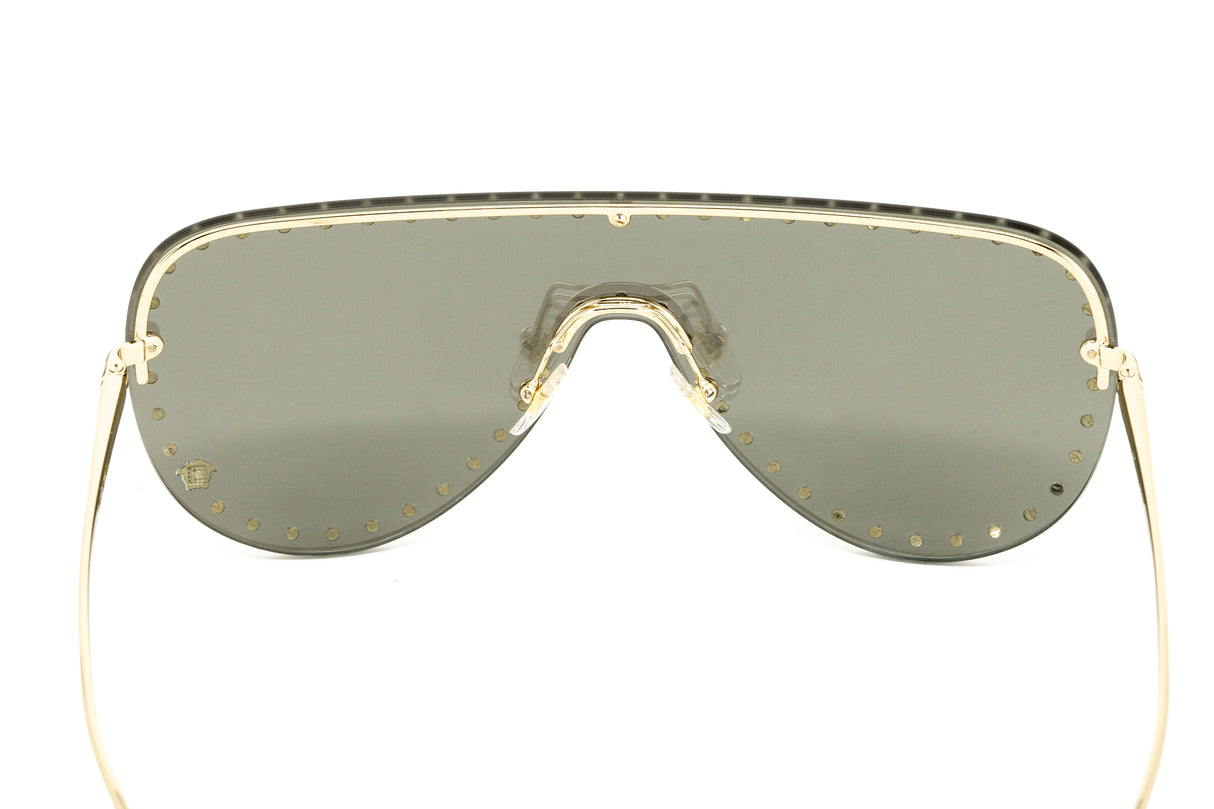 Versace Unisex Sunglasses Rimless Pilot Gold VE2230B12526G