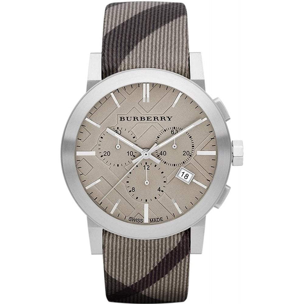 Burberry men's stainless steel chronograph watch online