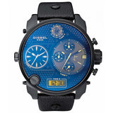 Diesel Men's Chronograph Watch Big Daddy Blue Black - Watches & Crystals