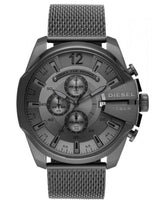 Diesel Men's Chronograph Watch Mega Chief Gunmetal Mesh - Watches & Crystals