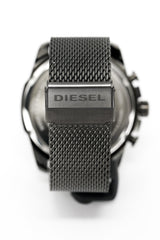 Diesel Men's Chronograph Watch Mega Chief Gunmetal Mesh - Watches & Crystals