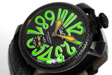 Gagà Milano Watch Manuale 48mm Carbon Fibre Green 5016.03 - Watches & Crystals