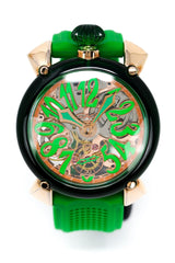 Gagà Milano Watch Manuale 48mm Crystal Green 6091.01 - Watches & Crystals