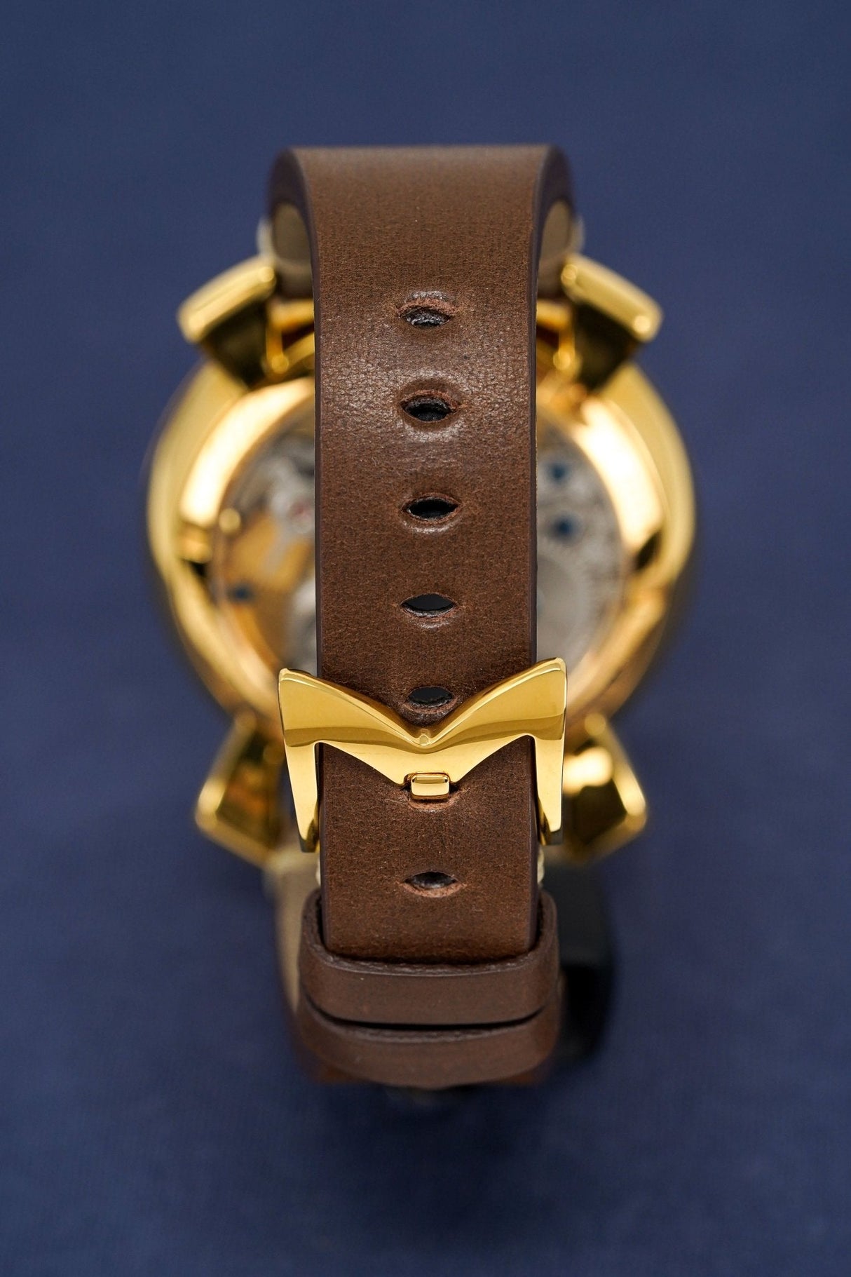 Gagà Milano Watch Manuale 48mm Special Edition Gold Brown 5018.02 - Watches & Crystals