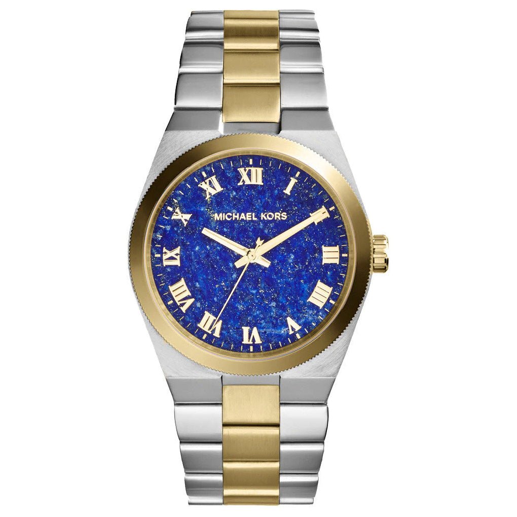 Michael Kors Ladies Watch Channing Two Tone Blue MK5893 Designer Watch Store