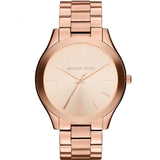 Michael Kors Ladies Watch Slim Runway Rose Gold MK3197 - Watches & Crystals