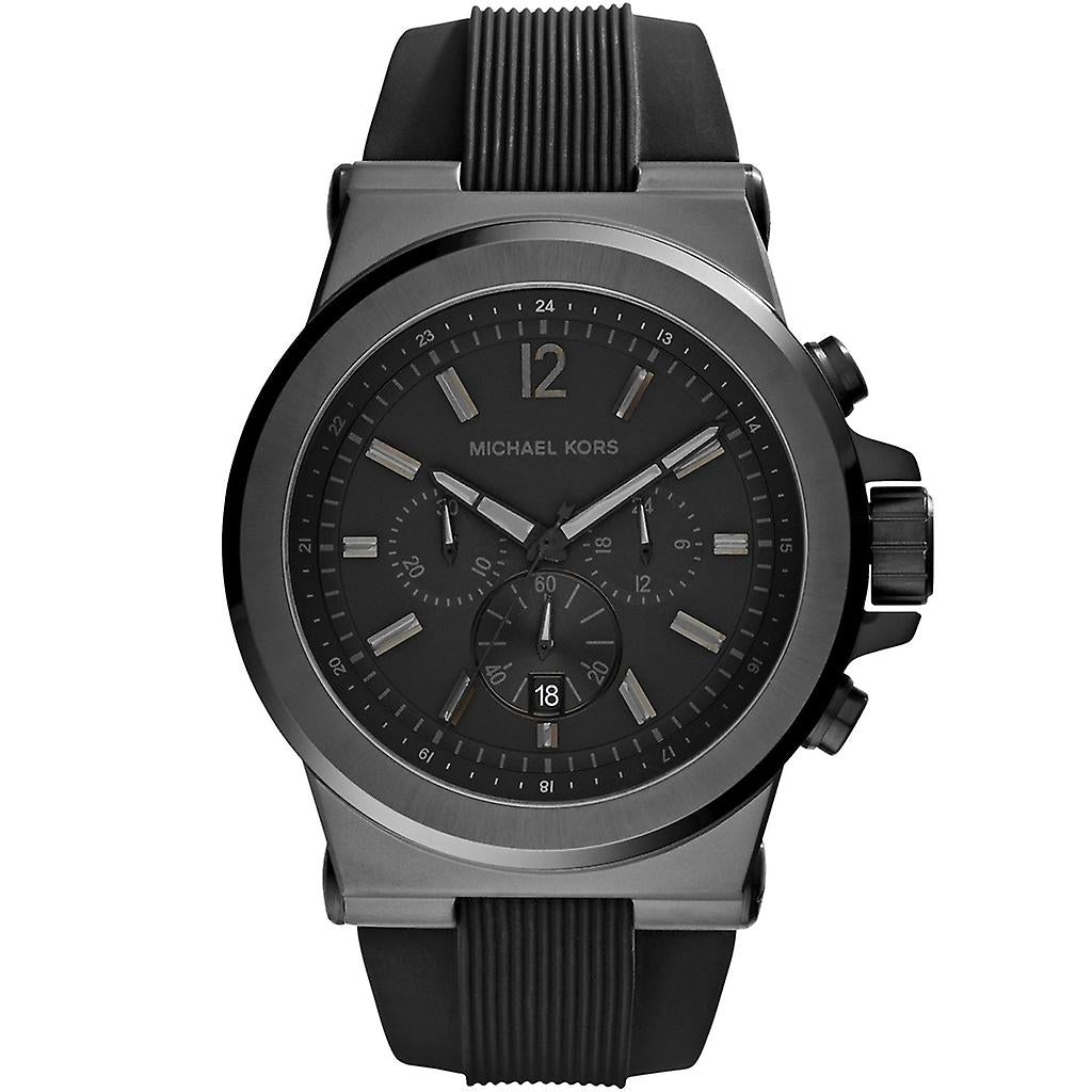 All black michael kors watch men's hotsell