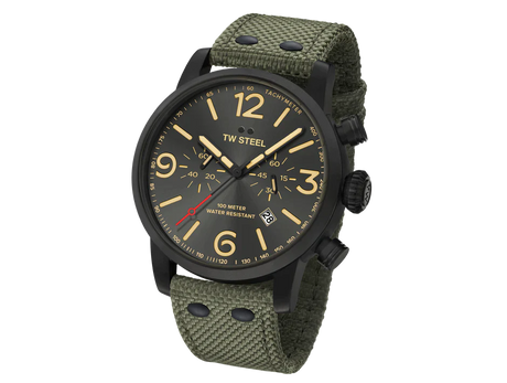 TW Steel Watch Maverick Chronograph Khaki MS124
