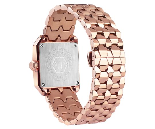 Philipp Plein Ladies Watch Street Couture Offshore Square Rose Gold IP PWMAA0822