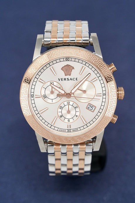 Versace Chronograph Watch Sports Tech 2 Tone Rose Gold VELT00319 - Watches & Crystals