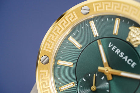 Versace Greca Logo Small Seconds Two-Tone Green VEVI00420 - Watches & Crystals