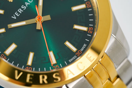 Versace Hellenyium Two Tone Green VEVK00620 - Watches & Crystals