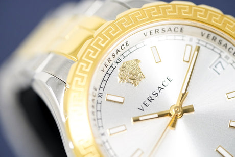 Versace Ladies Hellenyium Two-Tone Silver V12030015 - Watches & Crystals