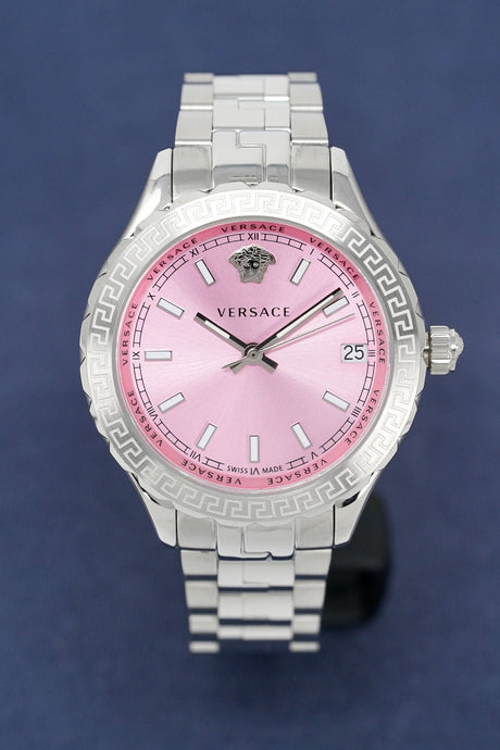 Versace Ladies Watch Hellenyium Pink V12010015 - Watches & Crystals