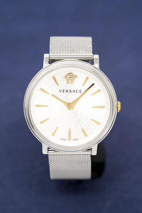 Versace Ladies Watch V-Circle Silver VBP050017 - Watches & Crystals