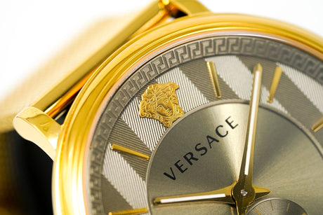 Versace Men's V-Circle Yellow Gold VBQ070017 - Watches & Crystals