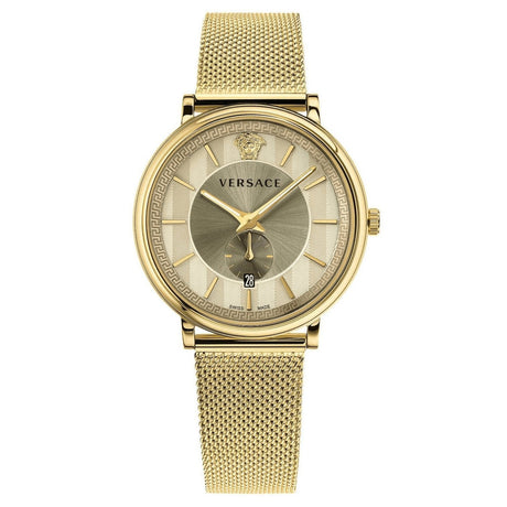 Versace Men's V-Circle Yellow Gold VBQ070017 - Watches & Crystals