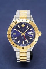 Versace Men's Watch Hellenyium GMT Two-Tone Blue V11060017 - Watches & Crystals