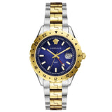 Versace Men's Watch Hellenyium GMT Two-Tone Blue V11060017 - Watches & Crystals