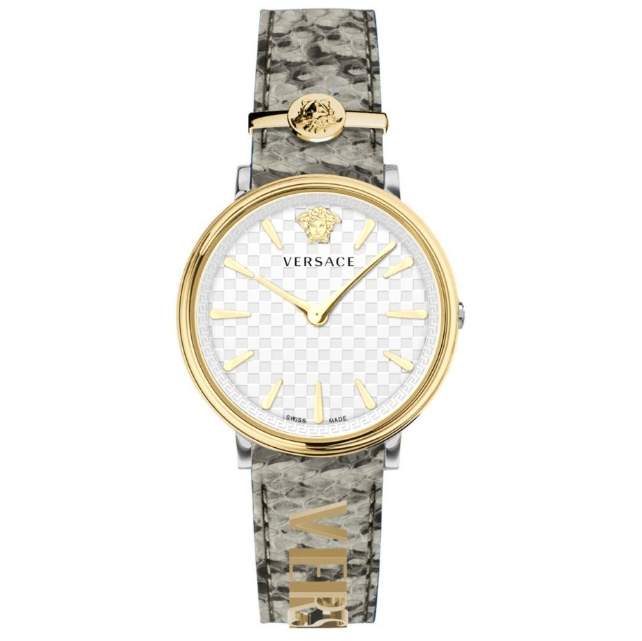 Versace Watch V-Circle 38mm White VE8104422 - Watches & Crystals